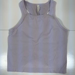 Lululemon lilac smoke ebb to street cropped ribbed tank
